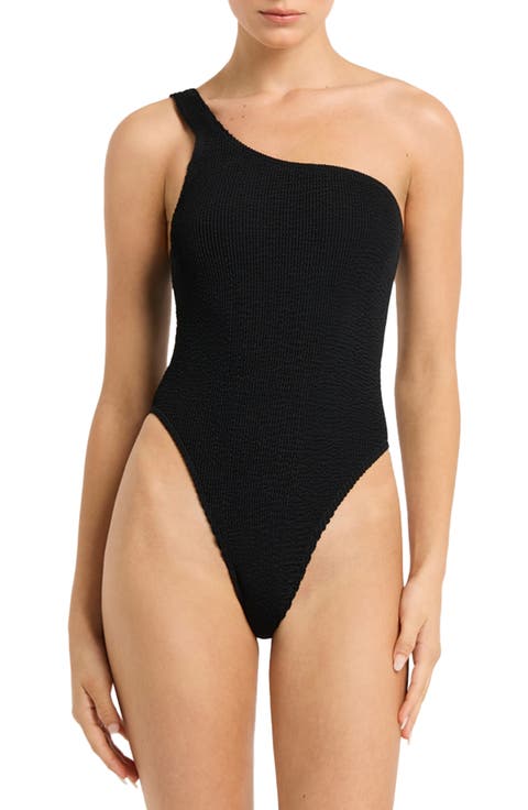 One-Shoulder One-Piece Swimsuit