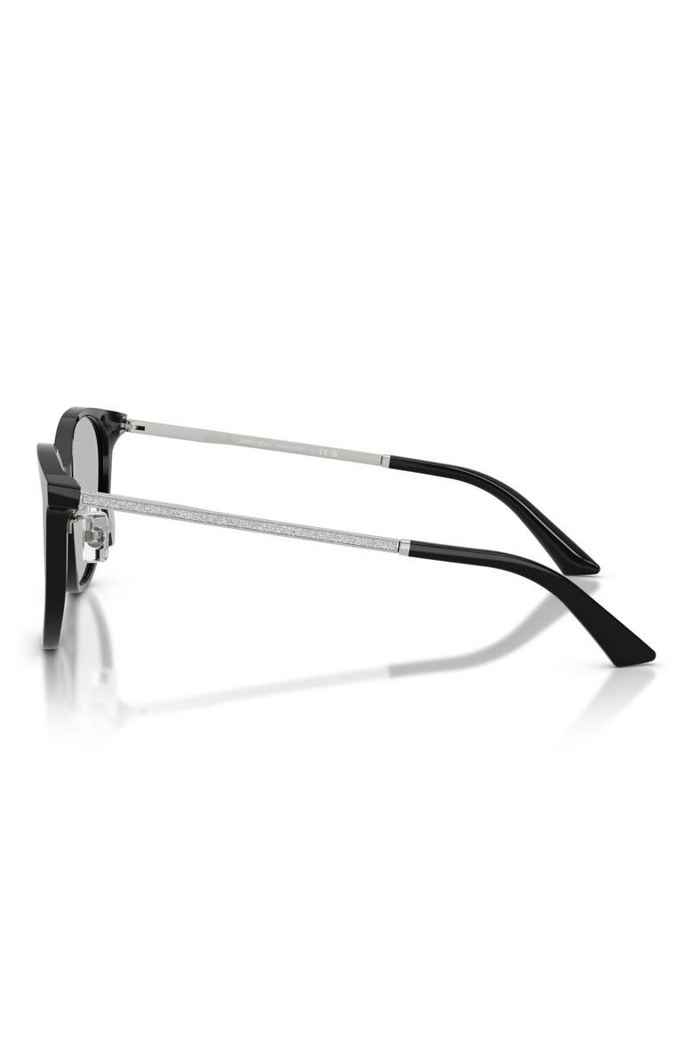 54mm Phantos Sunglasses, Alternate, color, BLACK / LIGHT GREY