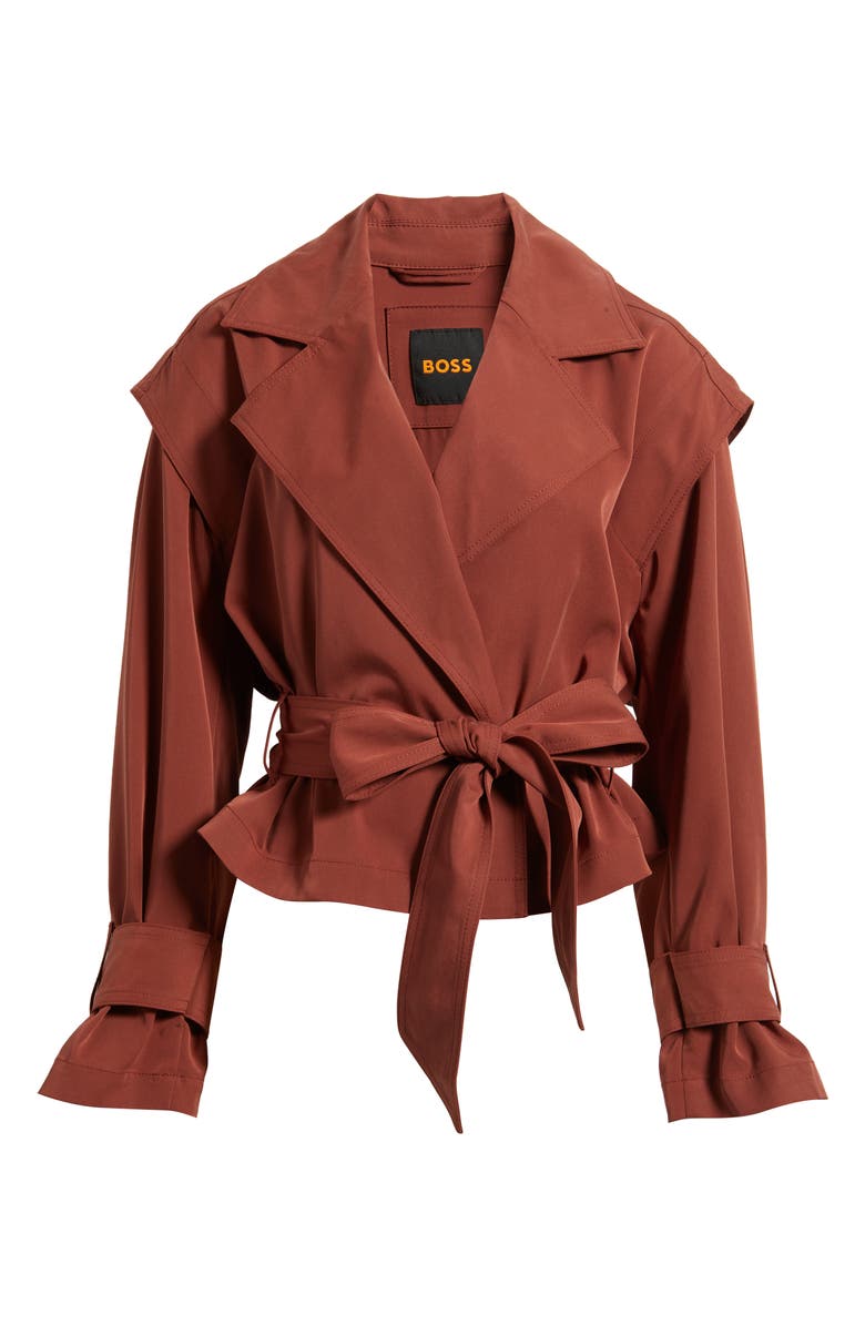 BOSS Orange Jophelia Trench Jacket, Alternate, color, Henna