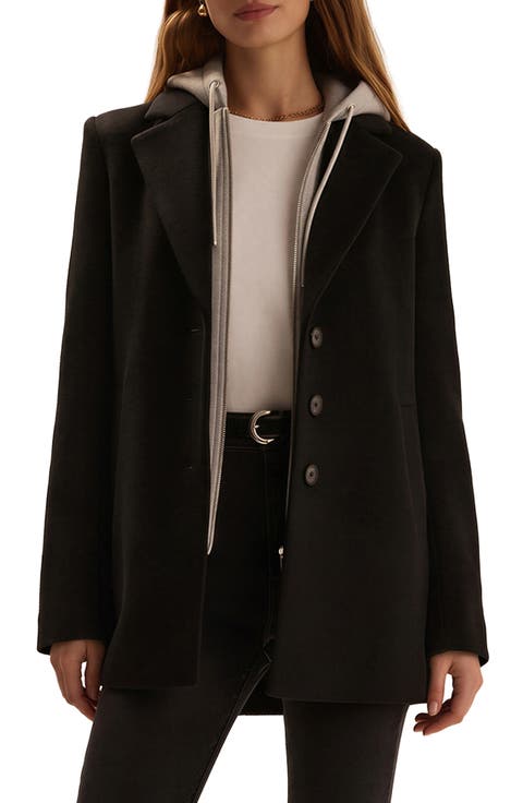 Short Wool Blend Sport Coat