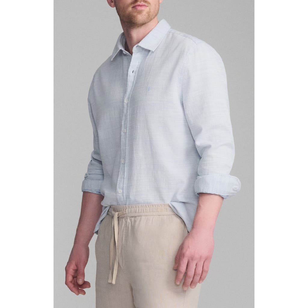 Mavi Jeans Slim Fit Textured Cotton Button-up Shirt In White