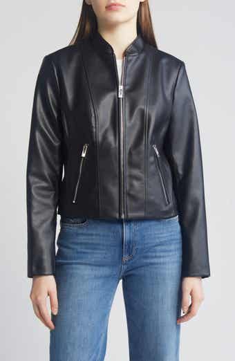 Sam Edelman Flap Pocket Faux Leather Bomber Jacket Nordstrom