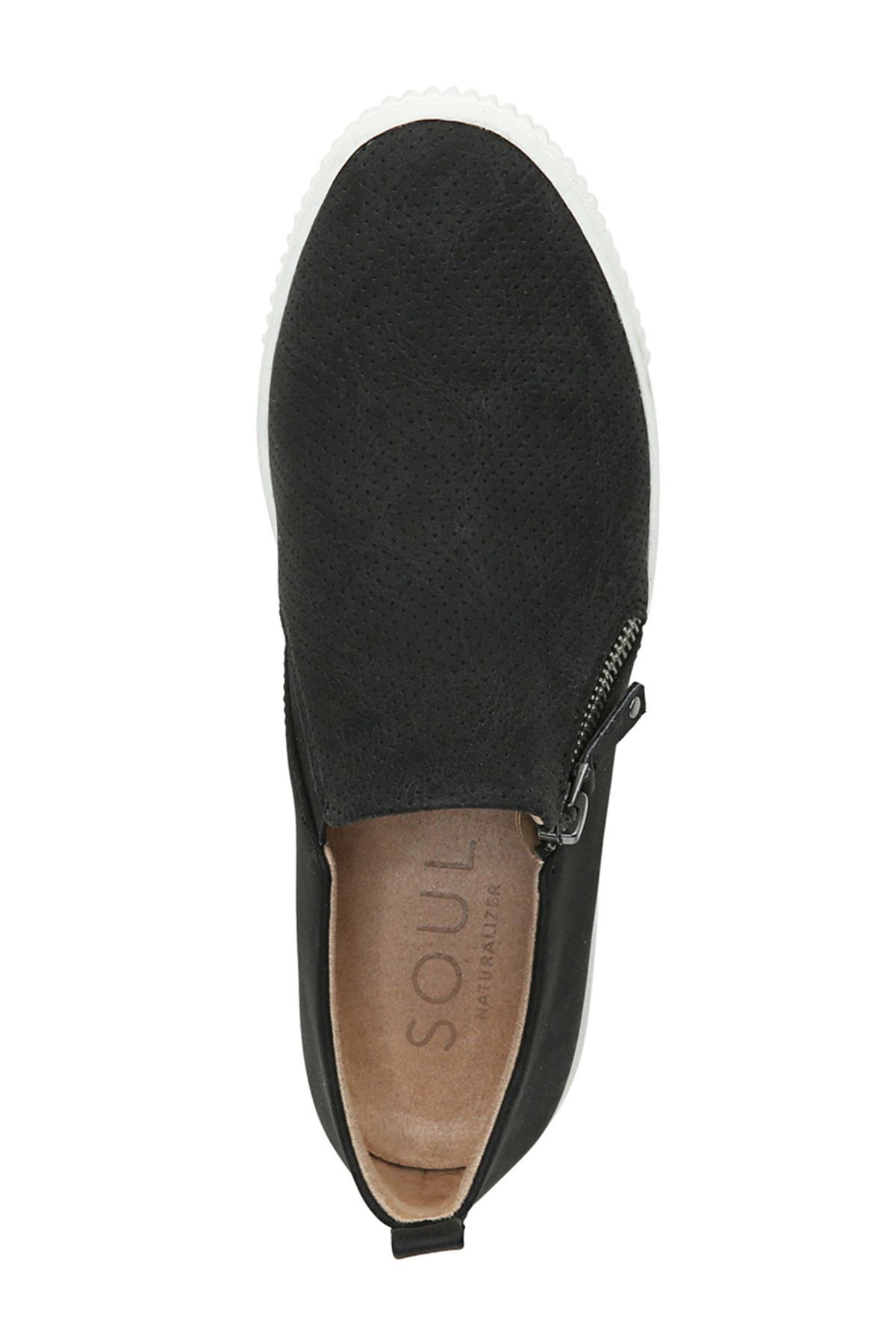 SOUL NATURALIZER Turner Perforated Platform Sneaker - Wide Width Available, Alternate, color, Black