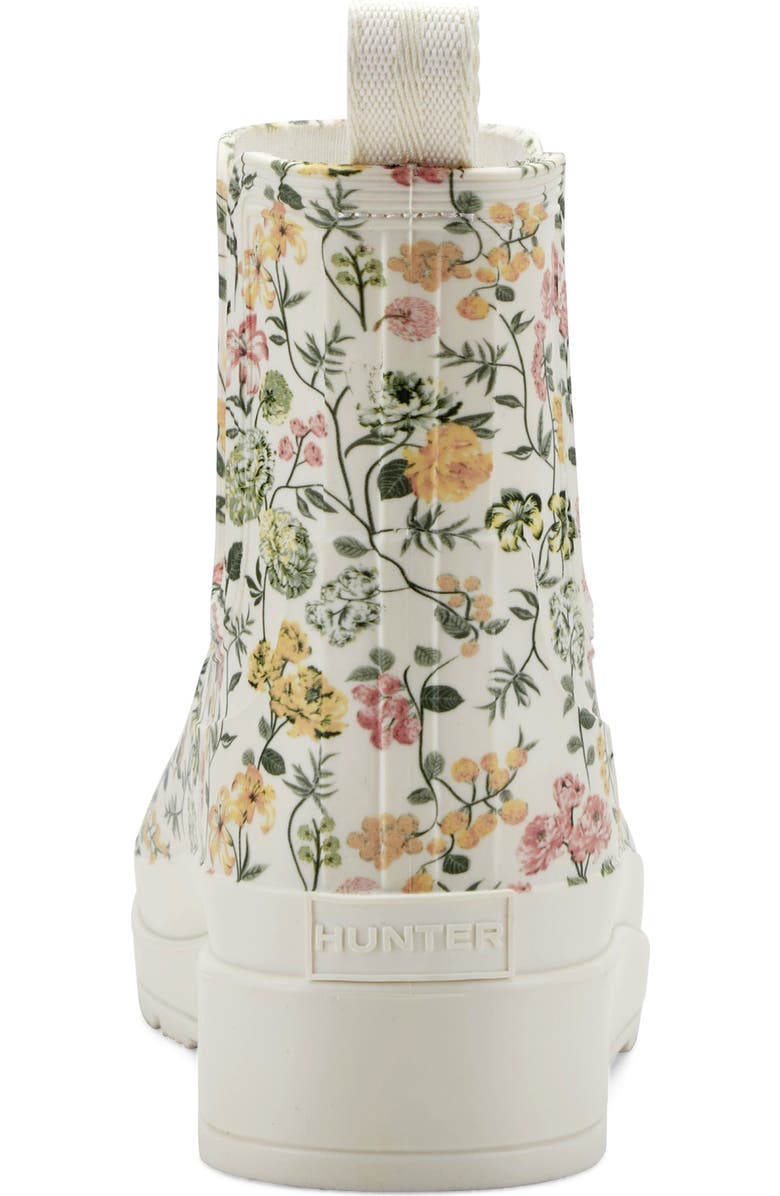 Hunter Tabitha Floral Rain Boot, Alternate, color, Ivory