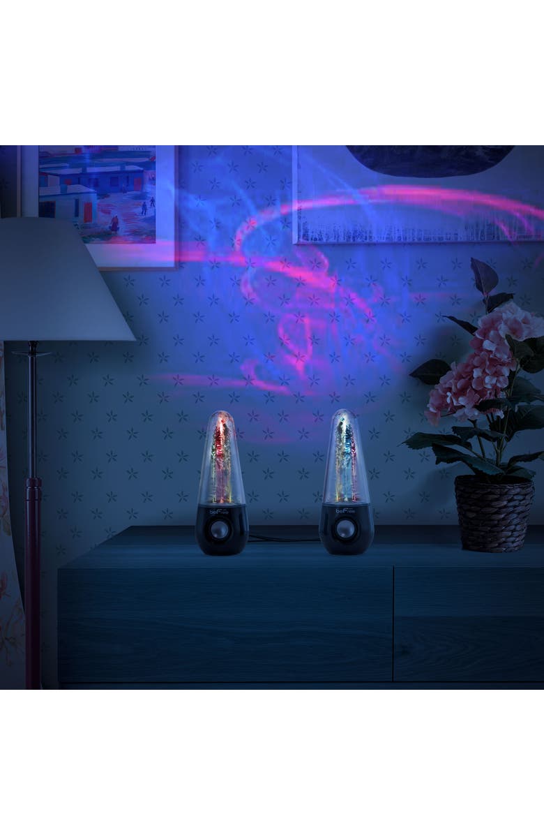 Befree Sound Bluetooth LED Dancing Water Multimedia Speakers, Alternate, color, Black