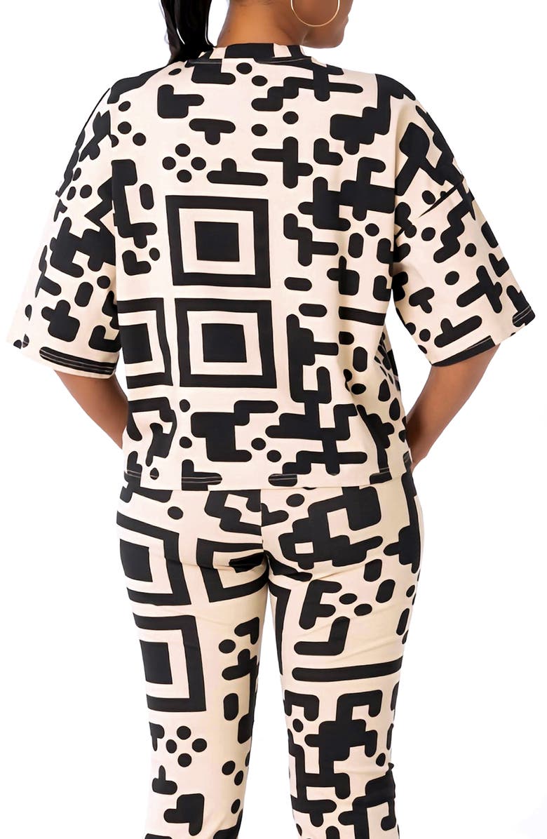 Dai Moda Print Oversized T-Shirt, Alternate, color, 