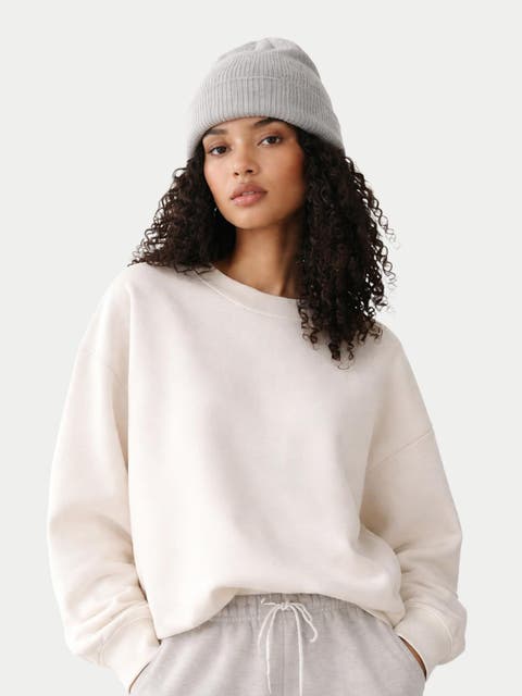 Cashmere Rib Knit Beanie