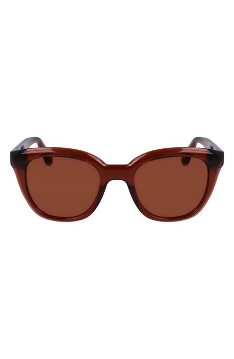 Classic Logo Tea Cup 52mm Round Sunglasses
