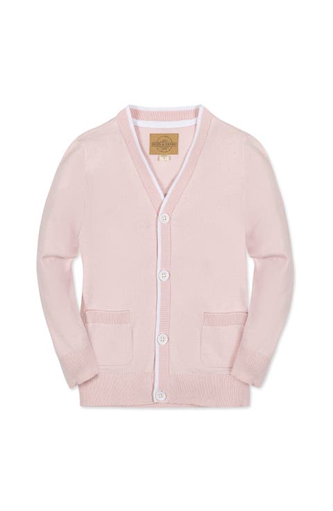 Boys' Organic Tipped Cardigan, Kids