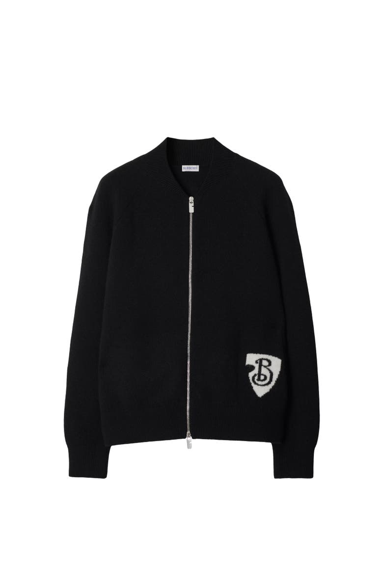 Burberry B Shield Wool Blend Bomber Jacket, Alternate, color,