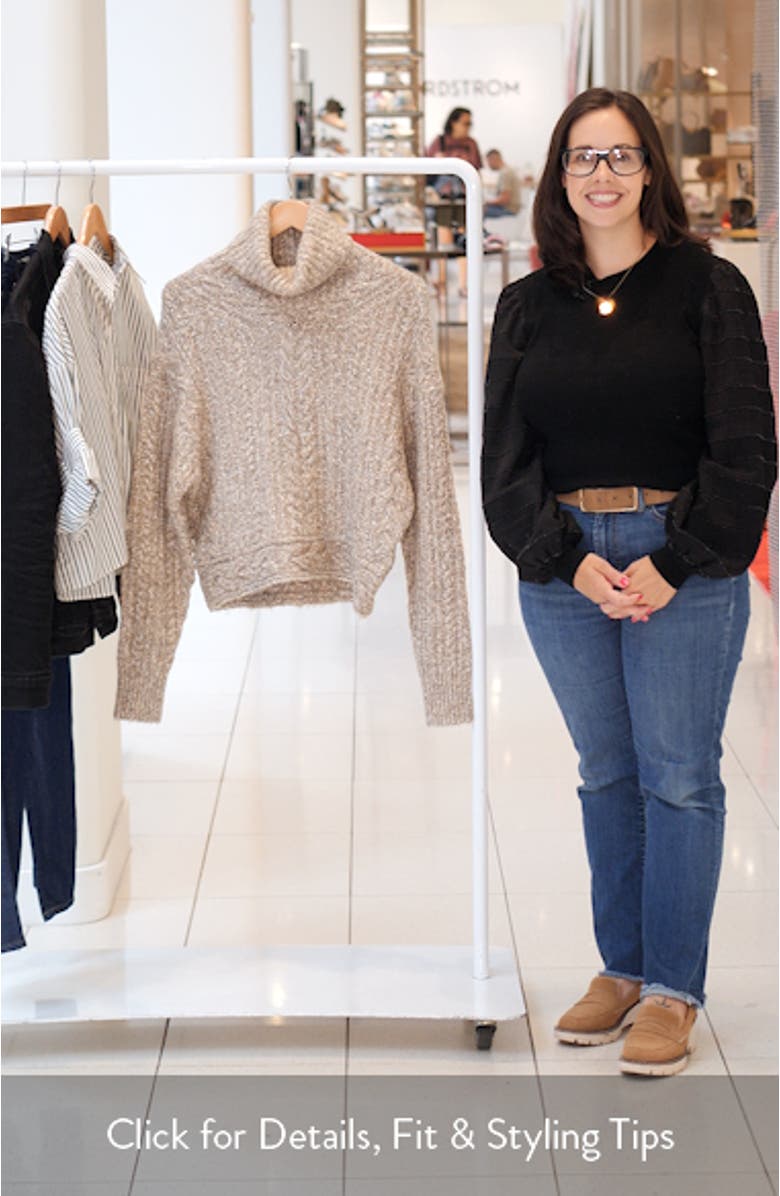 Brenda Cotton Blend Cowl Neck Sweater, sales video thumbnail