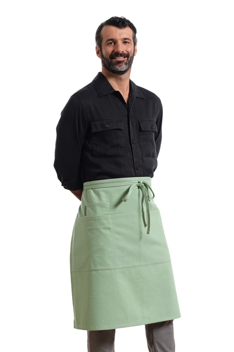 Bistro Apron with Pockets - Twill, Main, color, Sage Green