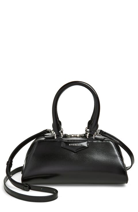 Mini Antigona Leather East/West Satchel