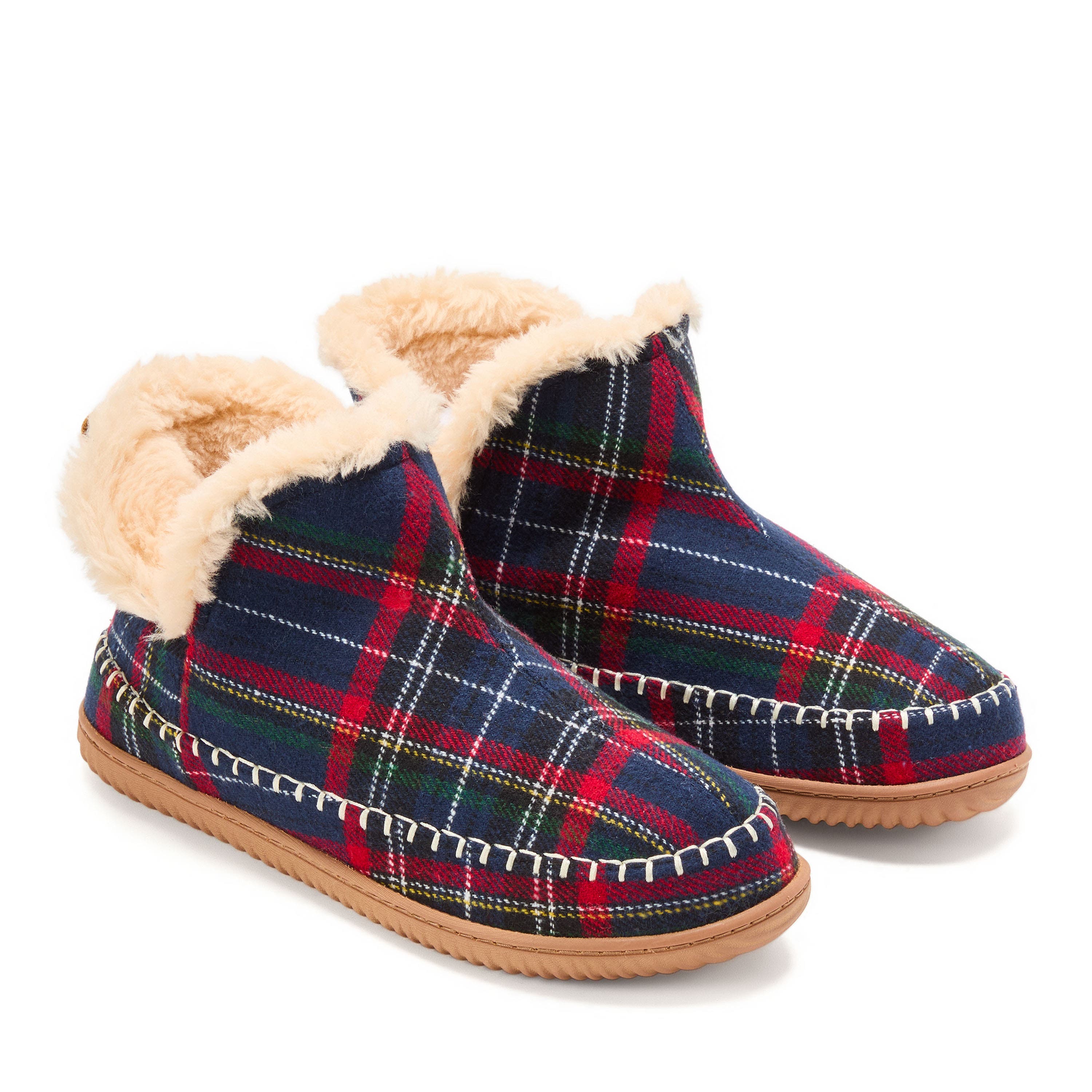 DEARFOAMS Brixen Bootie Slipper, Alternate, color, Blue Multi