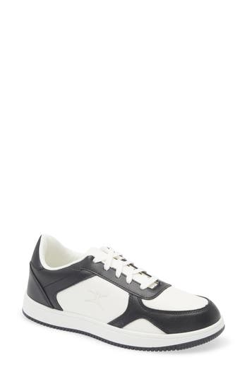 Danskin Two-toned Court Sneaker In Black/black