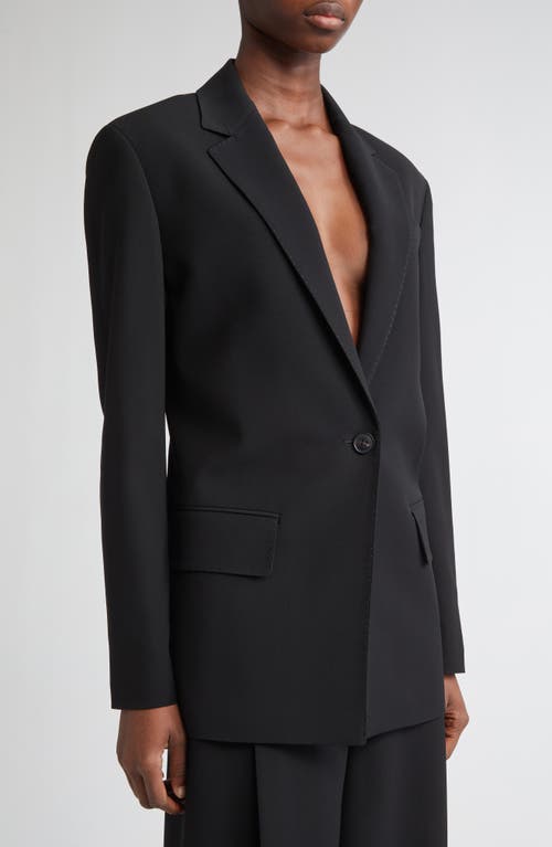 Lafayette 148 New York Structured Shoulder Fitted Responsible Finesse Crepe Blazer In Black