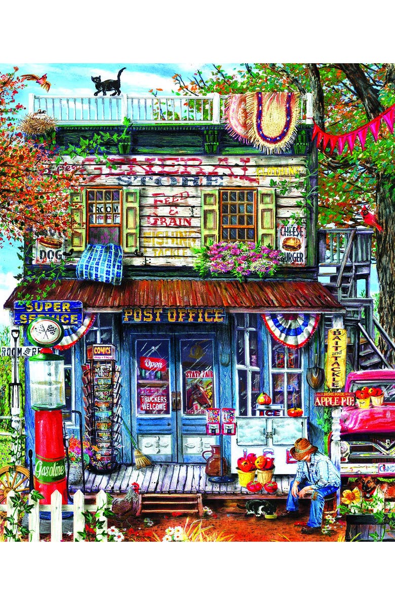 Sunsout Hanging Out at the General Store 1000 piece Jigsaw Puzzle for Adults, Alternate, color, Multicolor