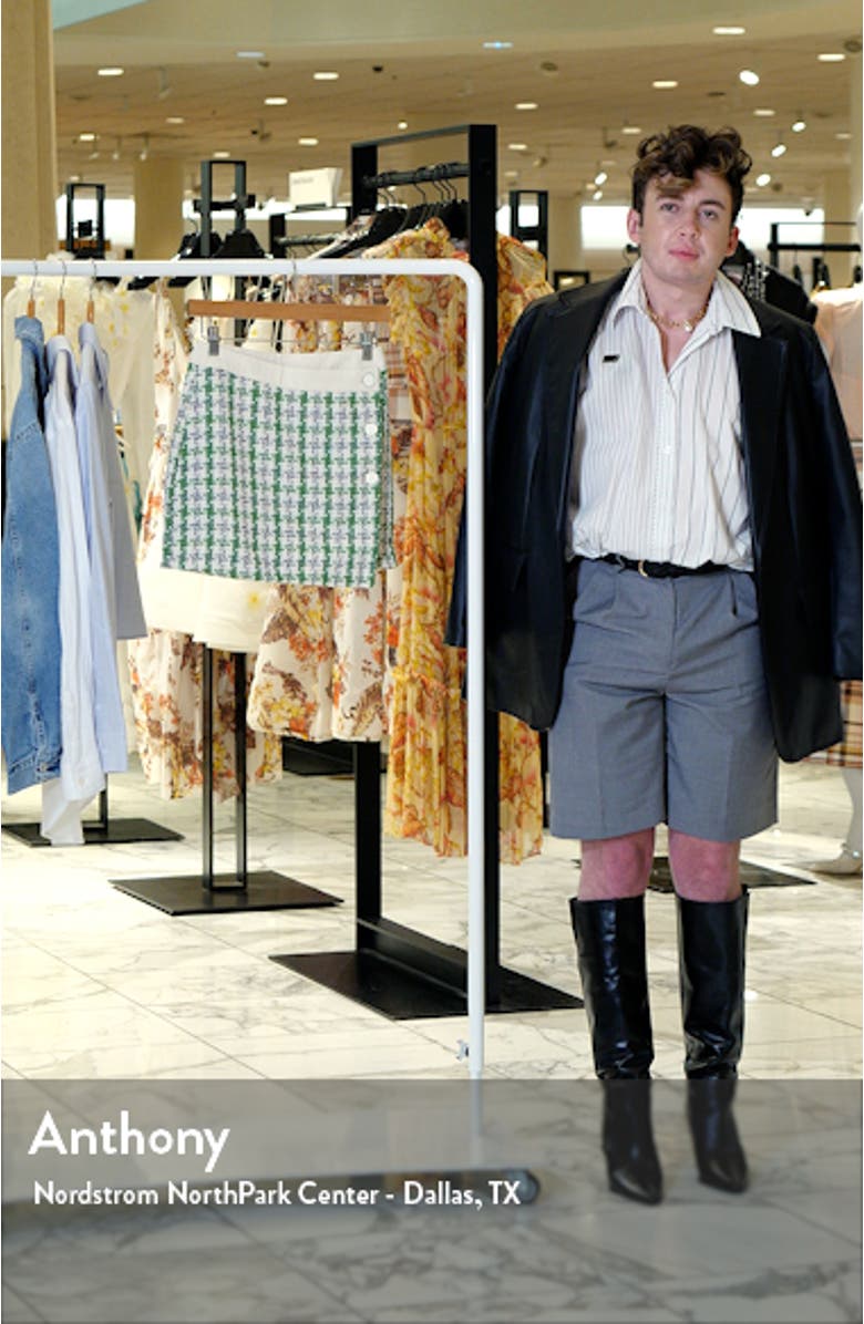 Tweed Button Wrap Miniskirt, sales video thumbnail