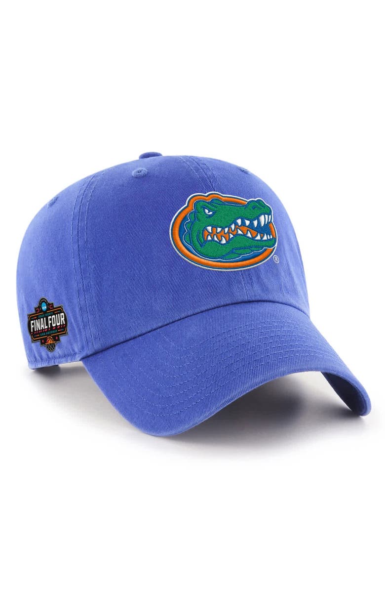 '47 Men's '47 Royal Florida Gators 2025 NCAA Men's Basketball Tournament March Madness Final Four Clean Up Adjustable Hat, Main, color,