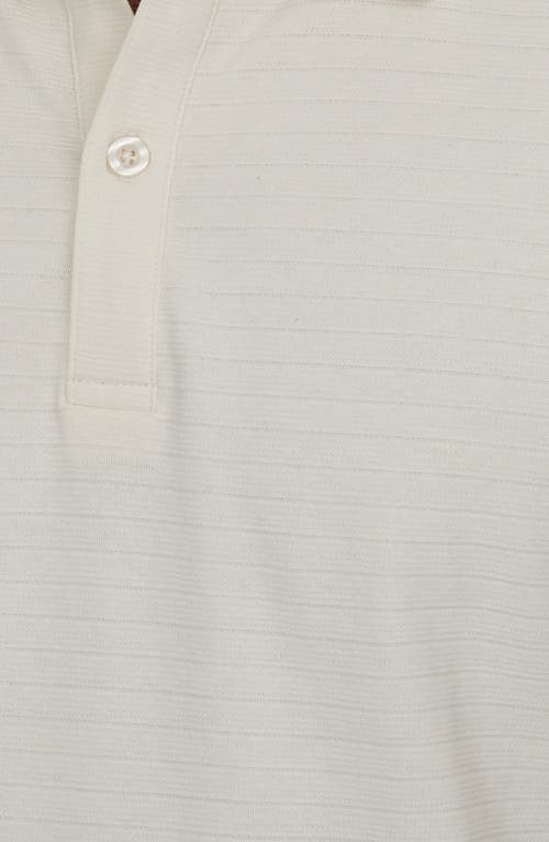 Px Horizontal Stripe Long Sleeve Cotton Polo In White