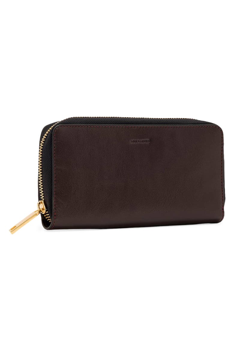 Lena Zip Wallet, Alternate, color, BURNT UMBER RED