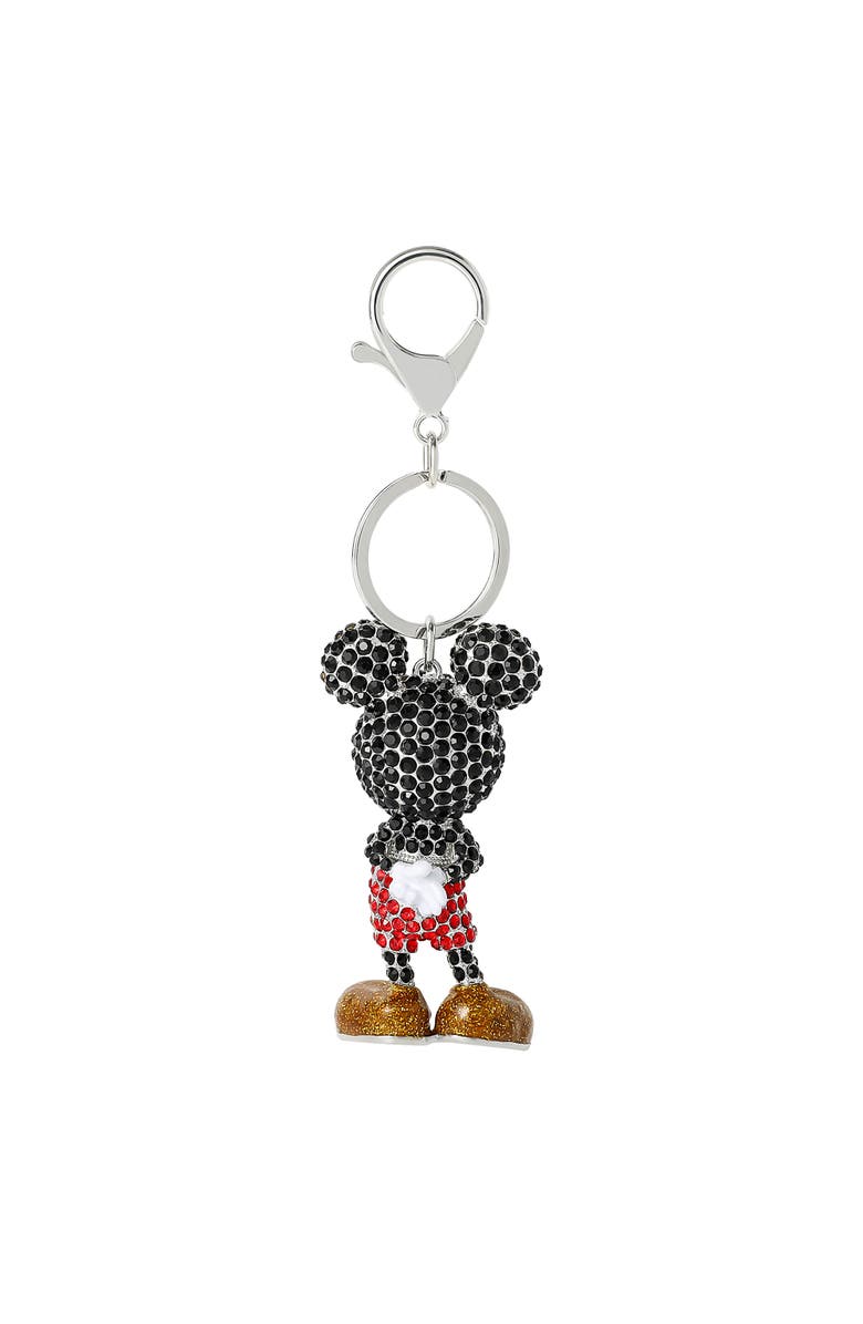 Disney Mickey Mouse Pavé Crystal Bag Charm Keychain, Officially Licensed, Alternate, color, Multi