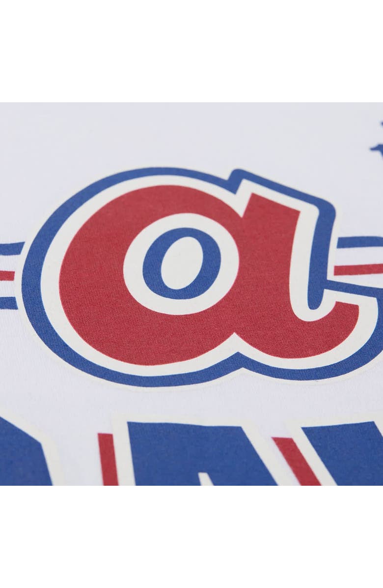 Mitchell & Ness Men's Mitchell & Ness White Atlanta Braves Cooperstown Collection Team Origins Premium T-Shirt, Alternate, color, 