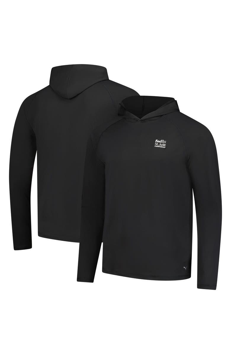 PUMA Men's Puma  Black FedEx St. Jude Championship You-V Pullover Hoodie, Alternate, color, Black
