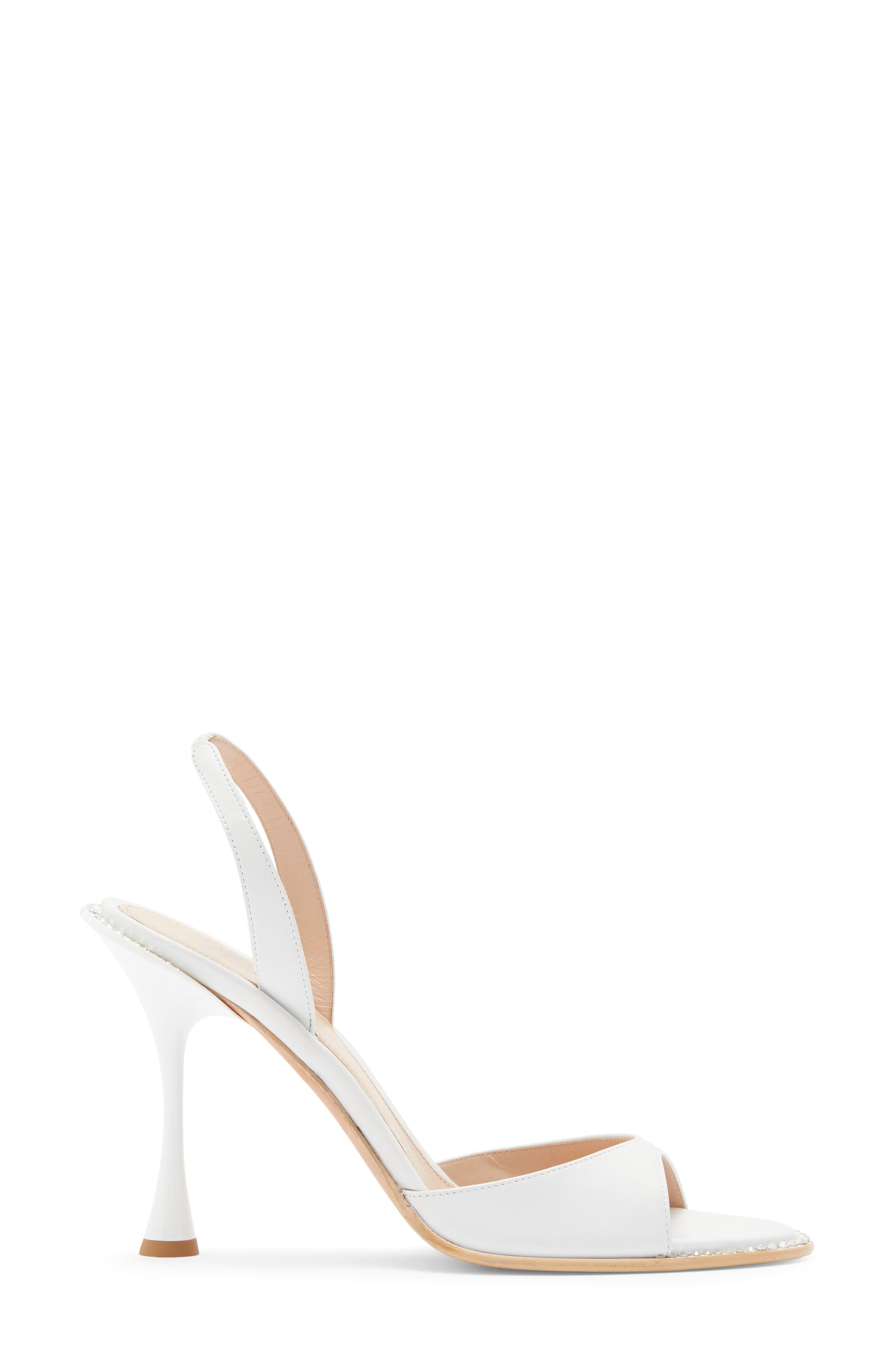 Crystal Slingback Sandal, Alternate, color, WHITE NAPPA