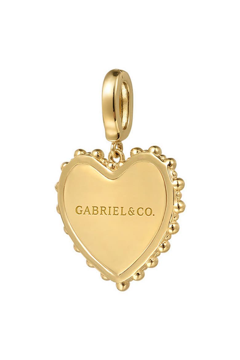 Bujukan Diamond Heart Pendant, Alternate, color, GOLD