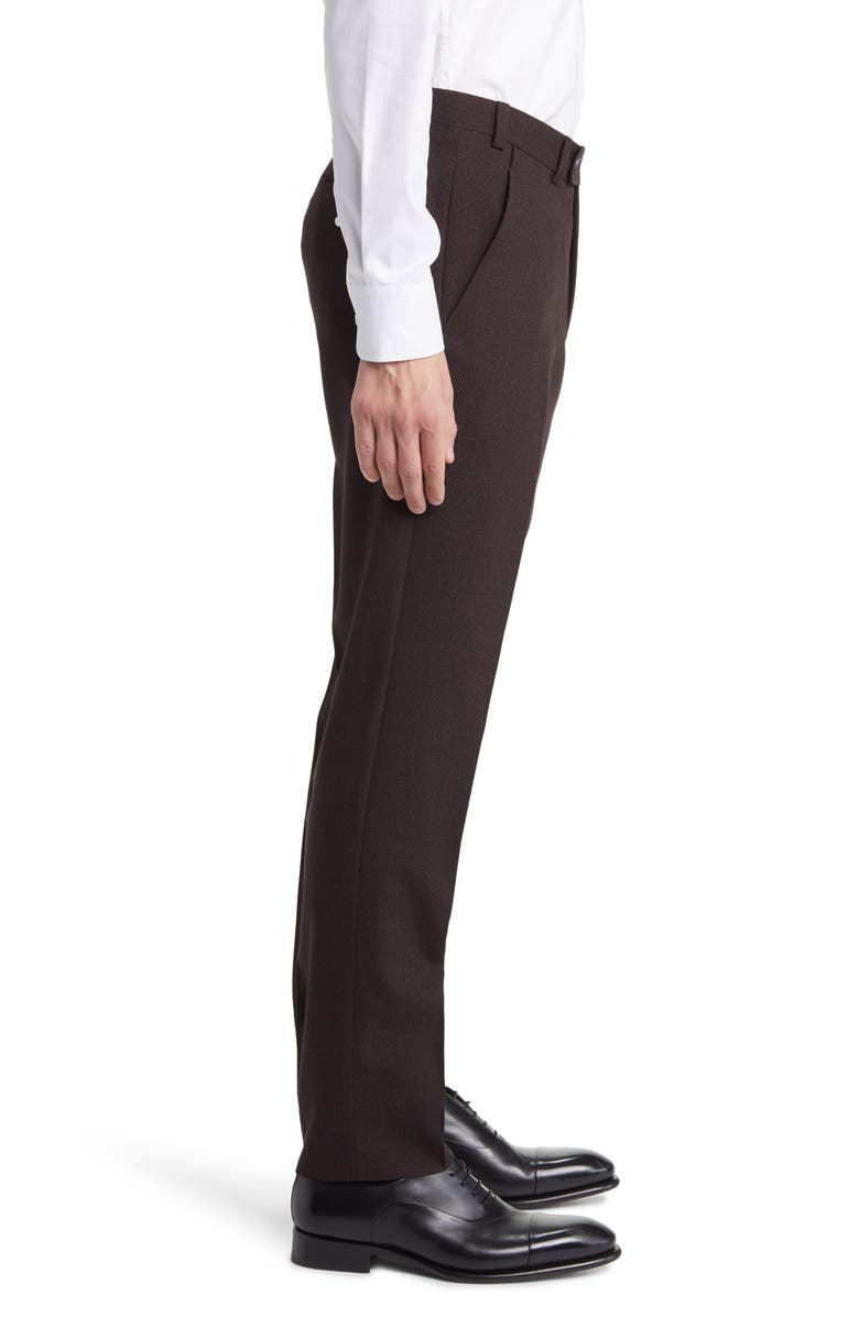 Ted Baker London Jerome Flat Front Wool Dress Pants, Alternate, color, 