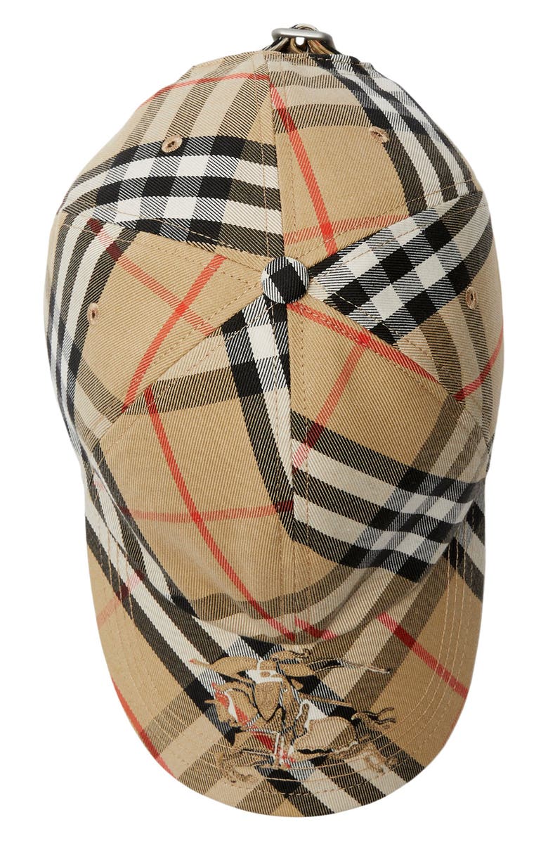 Burberry EKD Check Baseball Cap, Alternate, color, Sand