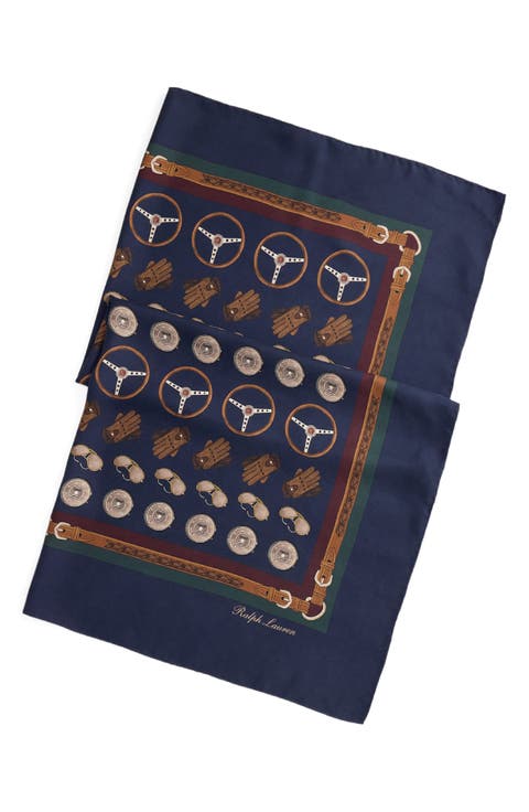 Automotive Scenic Square Silk Scarf