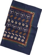 Ralph Lauren Purple Label Automotive Scenic Square Silk Scarf