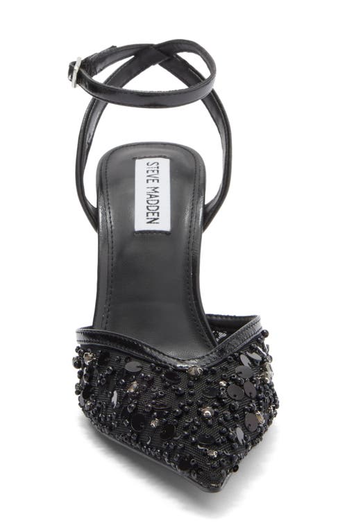 Steve Madden Sherrie Beaded Ankle Strap Pump In Animal Print