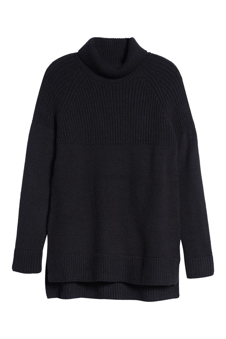 Tunic Sweater, Alternate, color, BLACK