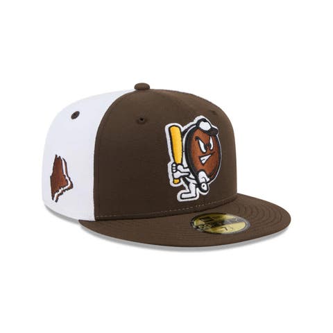 Men's New Era  Brown Portland Sea Dogs Theme Nights 59FIFTY Fitted Hat
