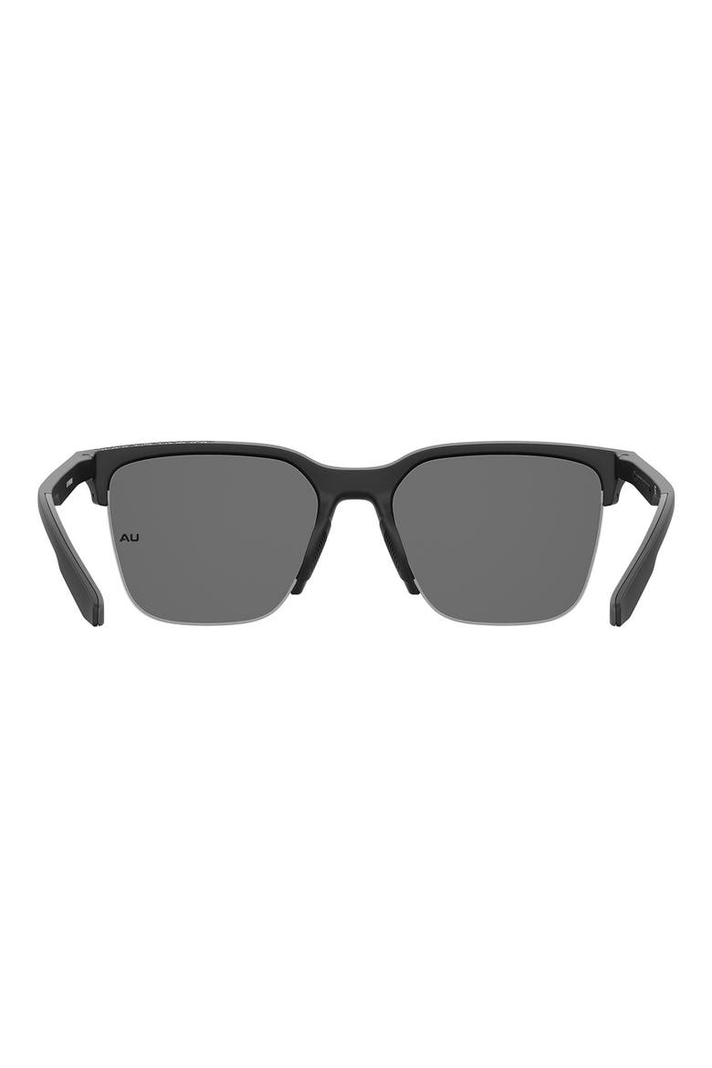 55mm Square Sunglasses, Alternate, color, MATTE BLACK GREY