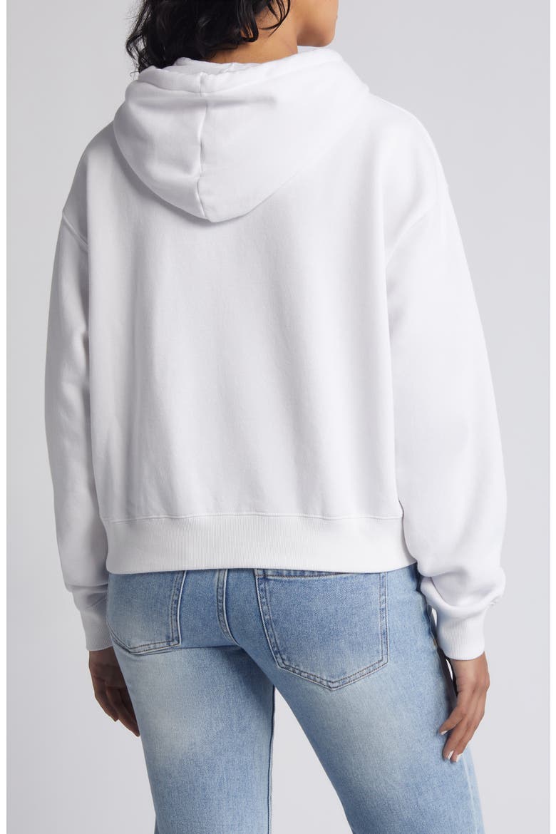 Paradise Palms Fleece Graphic Hoodie, Alternate, color, WHITE