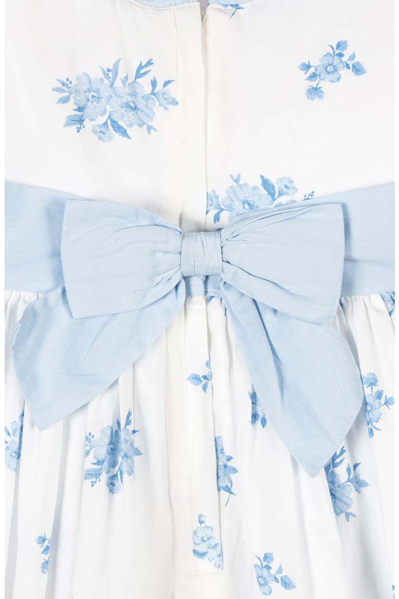 Kids' Organic Puff Sleeve Sateen Party Dress, Alternate, color, Delft Floral