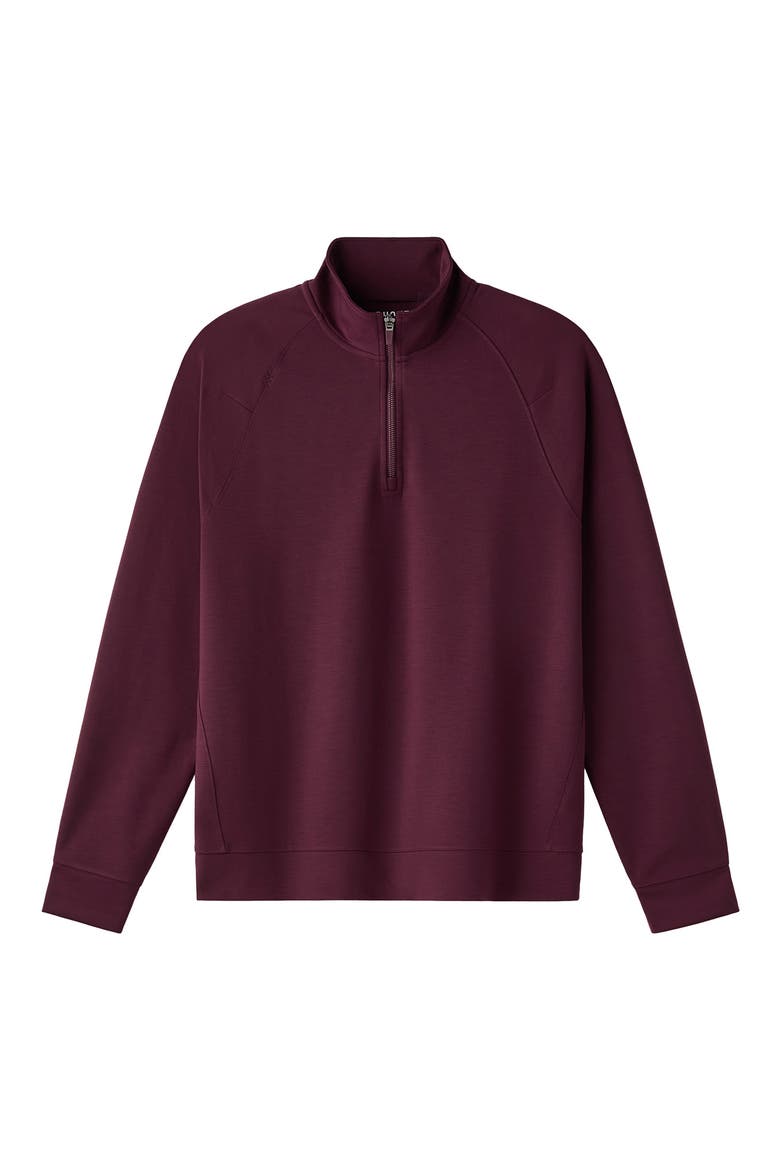 Dreamstate Quarter Zip Pullover, Alternate, color, BORDEAUX RED