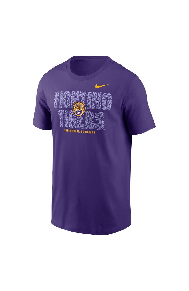 Nike Men's Nike Purple LSU Tigers Campus Local T-Shirt, Alternate, color,