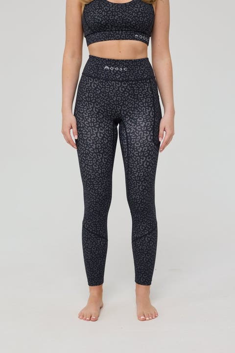 Infinite High Waisted Leggings - Black Leopard
