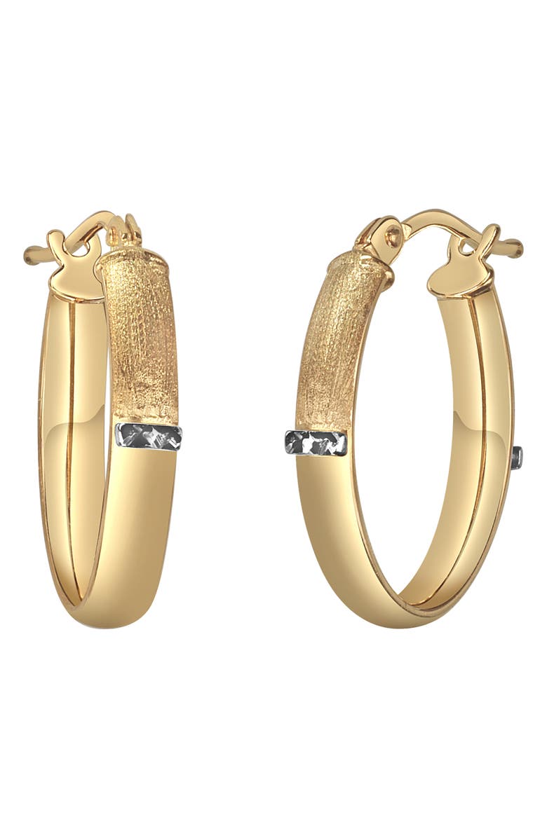 Bony Levy 14K Gold 15mm Textured Hoop Earrings, Main, color, 14K Yellow Gold