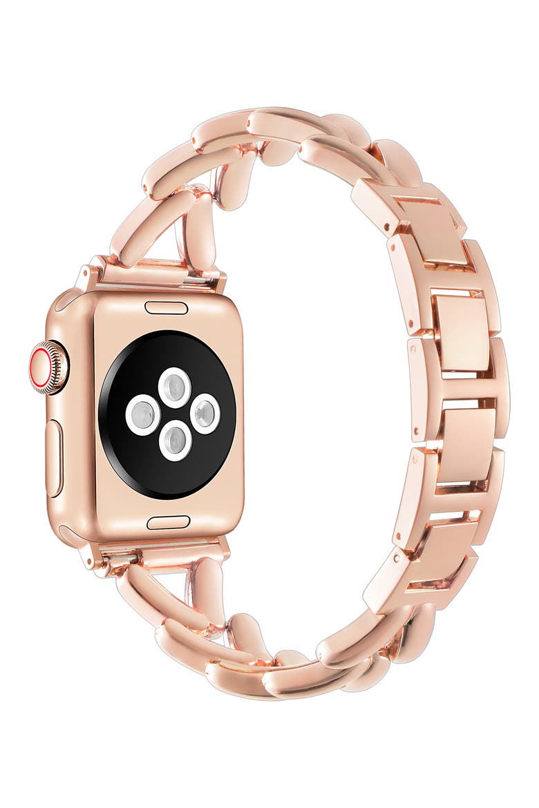 Caroline Bracelet Apple Watch® Watchband, Alternate, color, ROSE GOLD