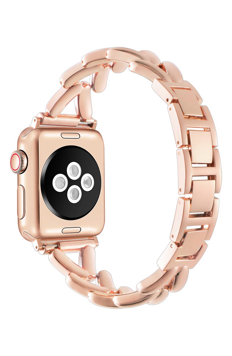 The Posh Tech Caroline Bracelet Apple Watch<sup>®</sup> Watchband, Alternate, color, Rose Gold