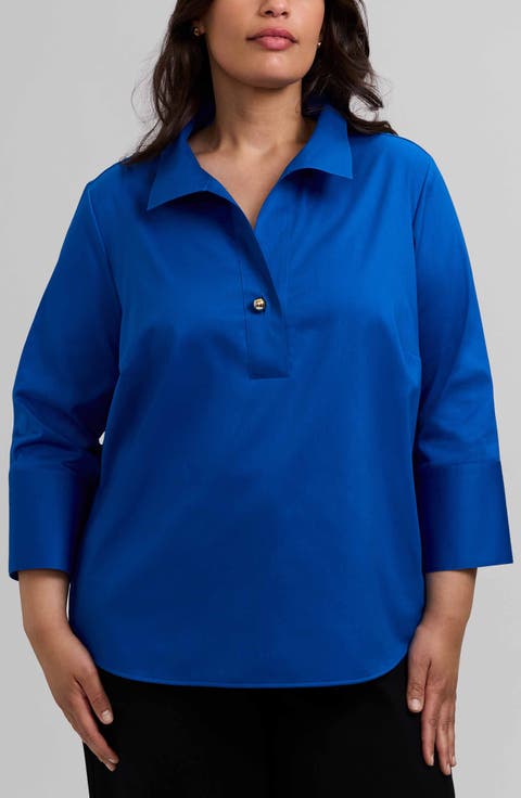 Catalina Matte Sateen Popover Top