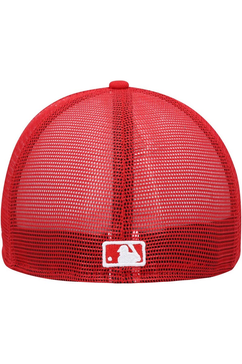 Men's New Era White/Red Los Angeles Angels 2023 On-Field Batting Practice 59FIFTY Fitted Hat, Alternate, color, White