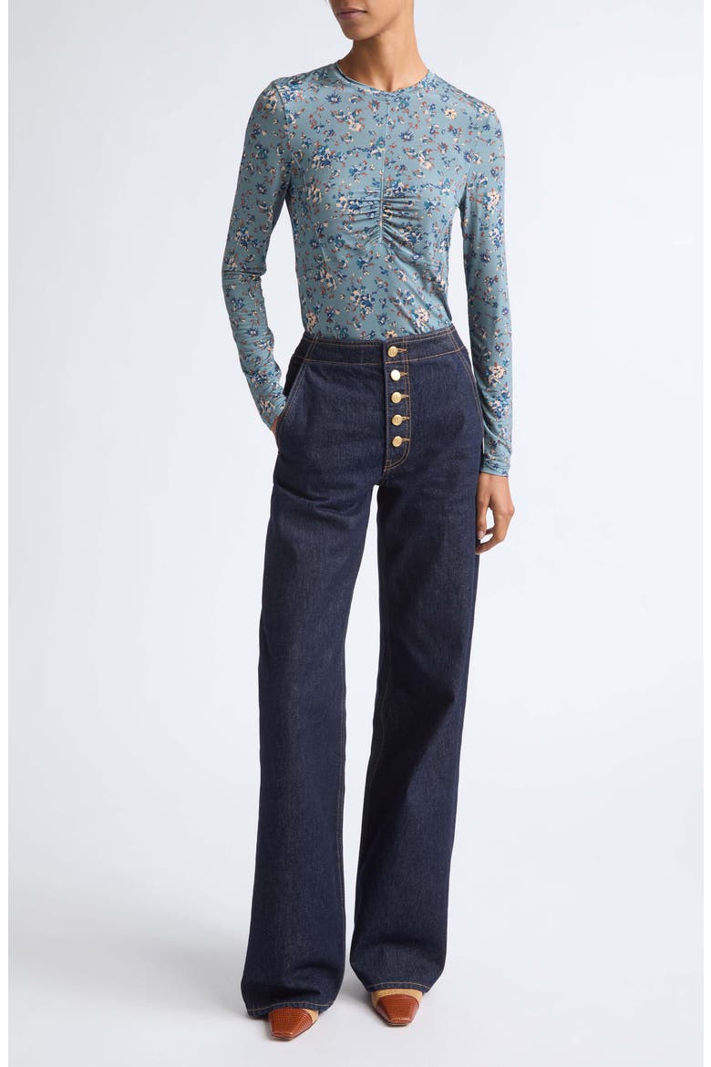 Neri Jersey Top, Alternate, color, CELESTE FLORAL
