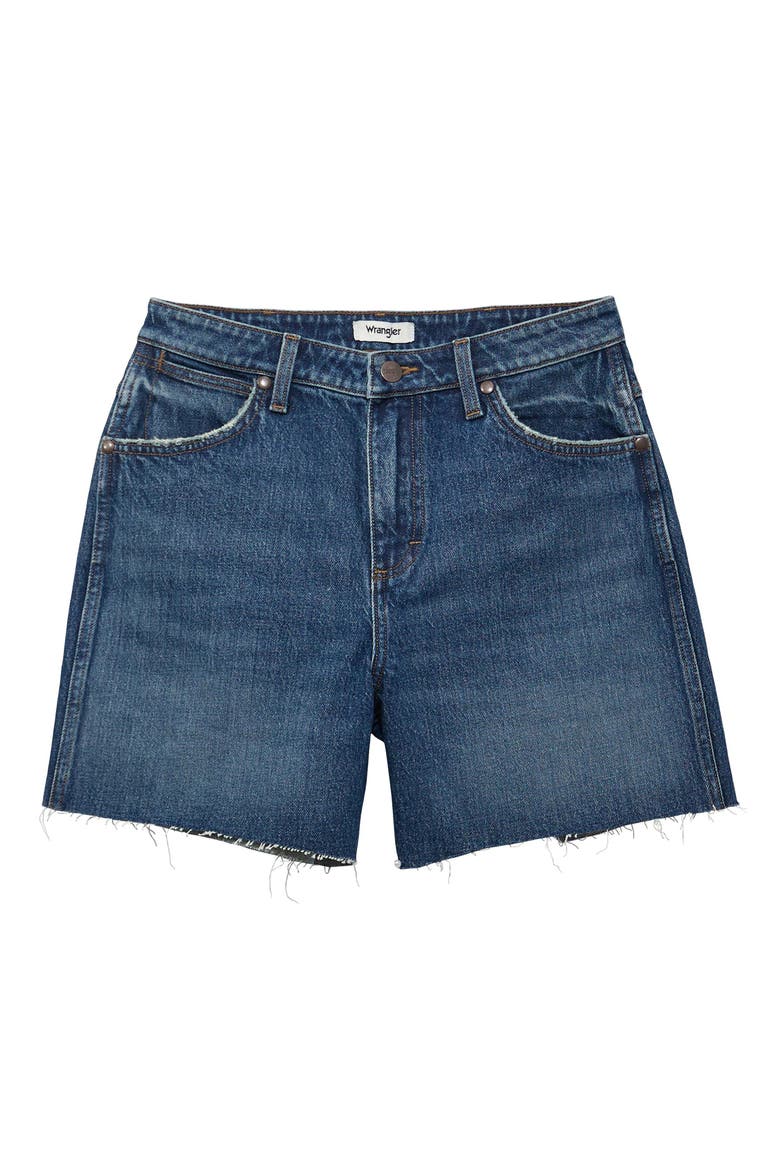 Cowboy High Waist Denim Cutoff Shorts, Alternate, color, SUMMER HAZE